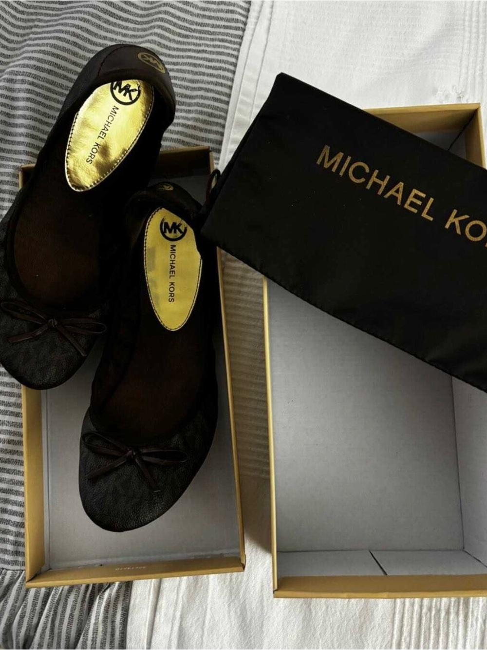Michael Kors MK Signature City Ballet  Flats